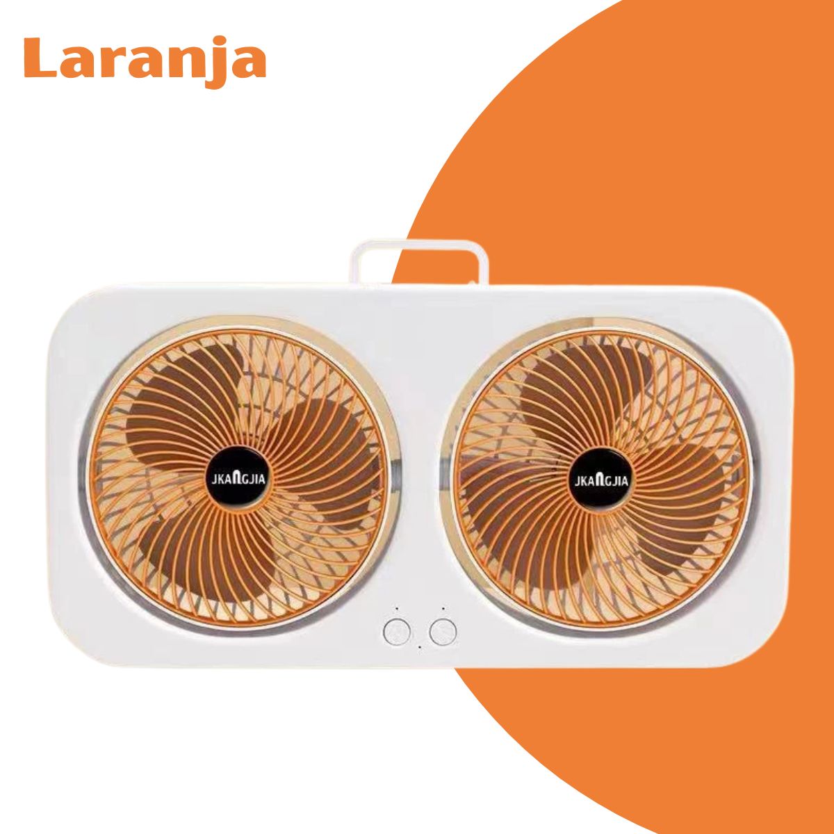 Ventilador Duplo Portátil Recarregável de Mesa ou Parede