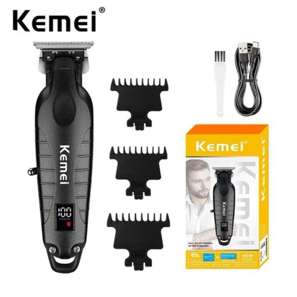 Máquina de Cortar Kemei KM-2293 Bivolt Profissional Bivolt e USB
