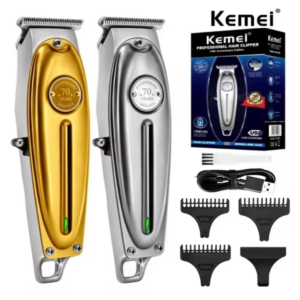 Máquina de Corte Kemei KM-1949  Profissional e Sem Fio