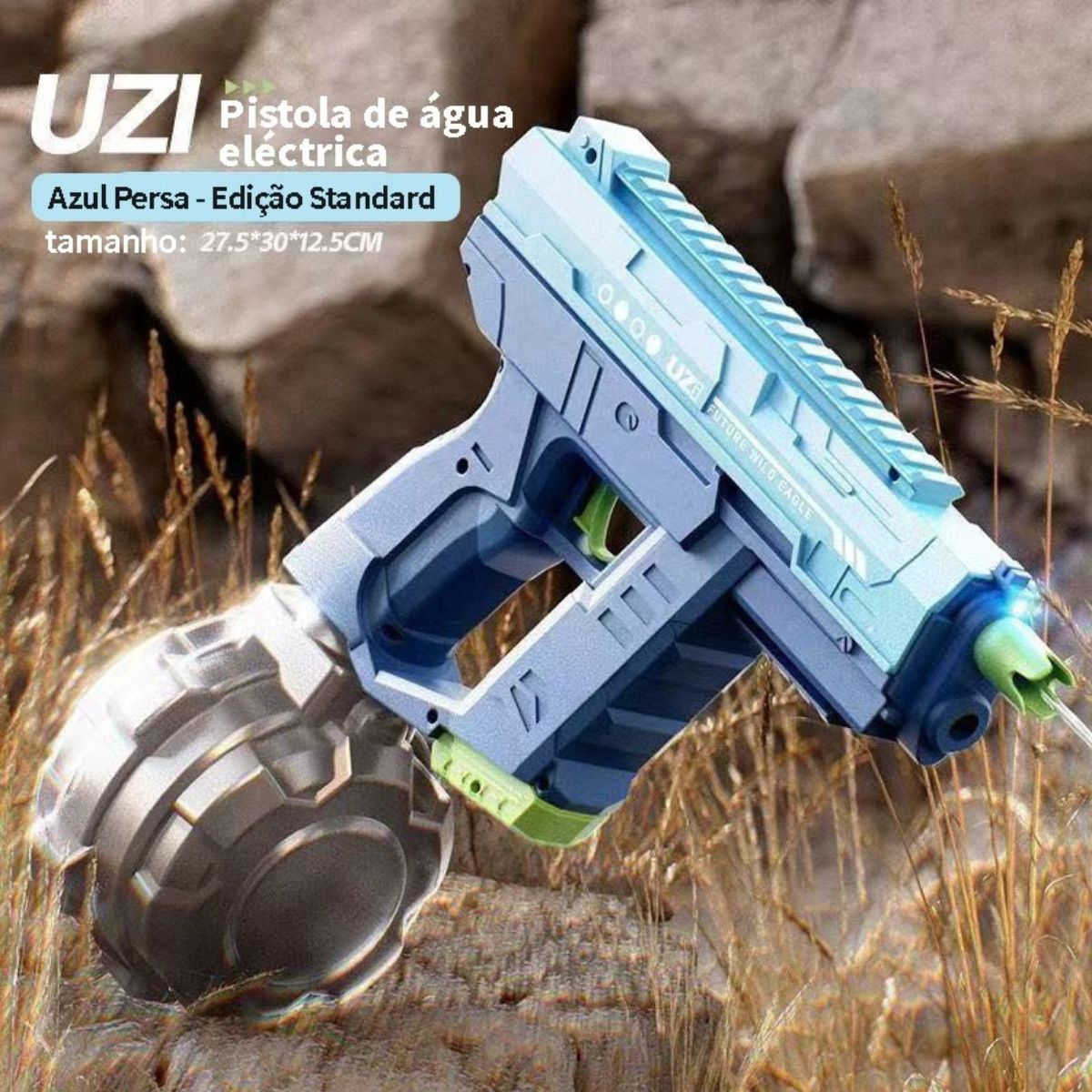 Brinquedo Pistola d'Água Elétrica Recarregável Infantil