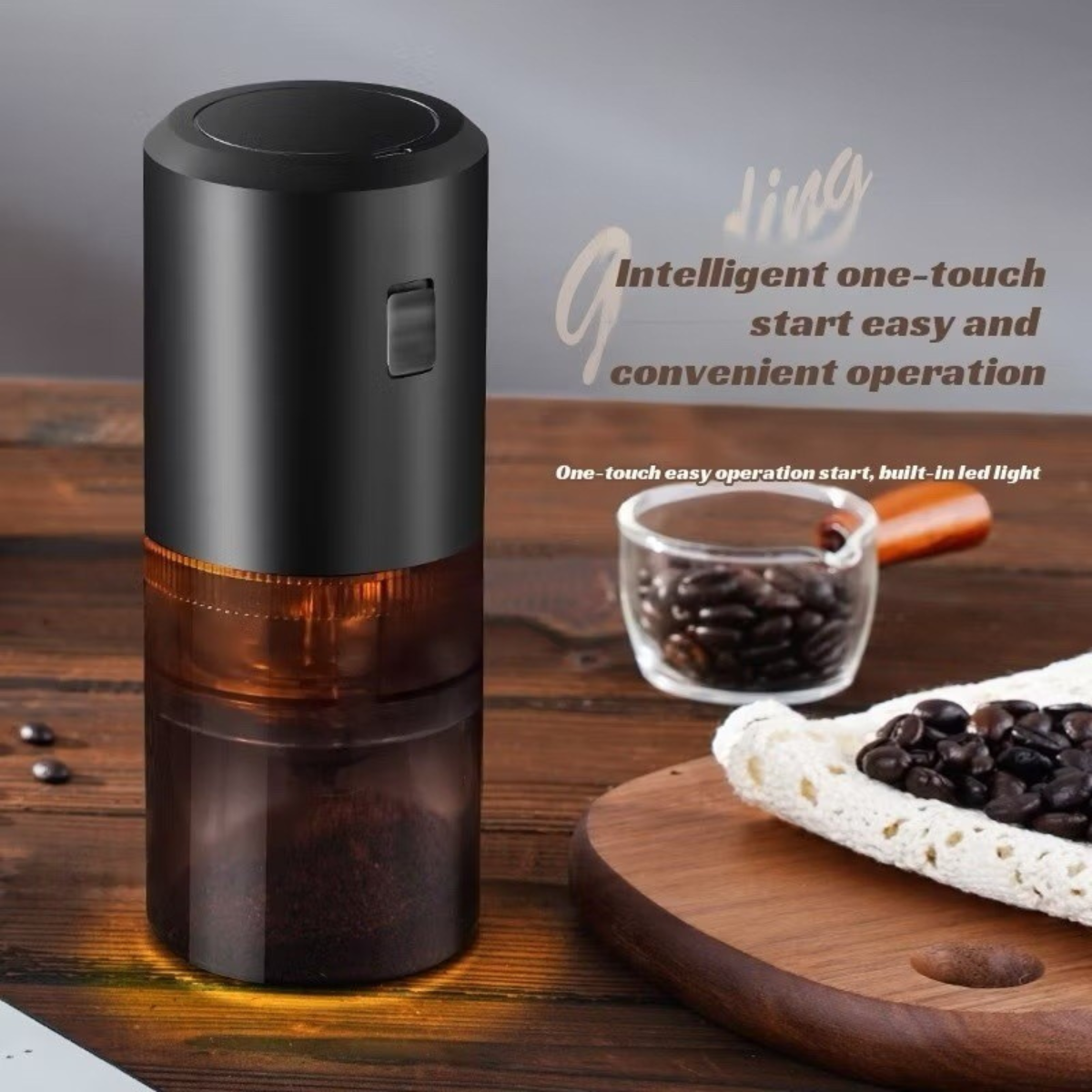 Moedor de Café Portátil Elétrico TINNY YOU USB Núcleo Cerâmico