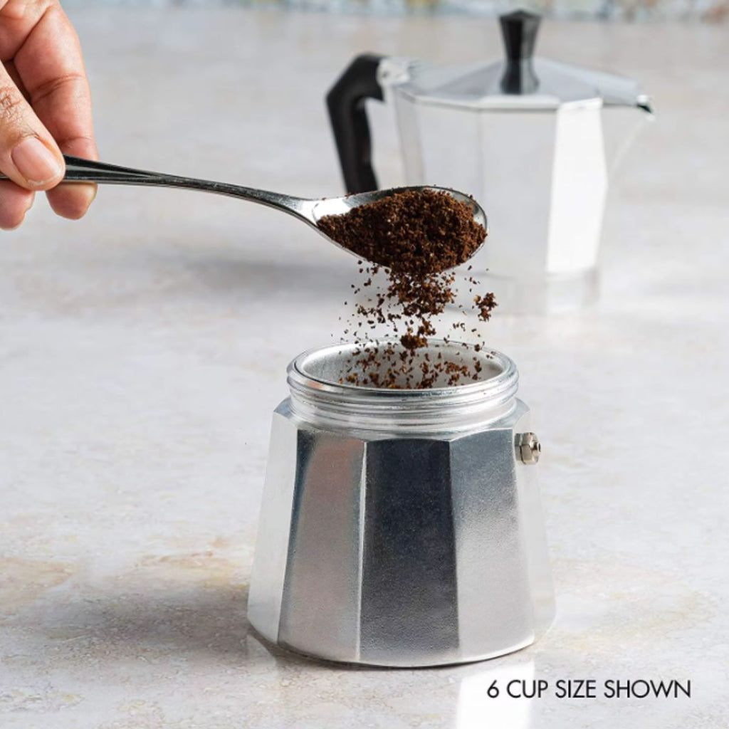 Cafeteira Italiana de Alumínio 300ml para até 6 Xícaras