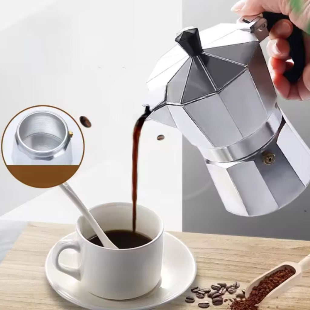 Cafeteira Italiana de Alumínio 300ml para até 6 Xícaras