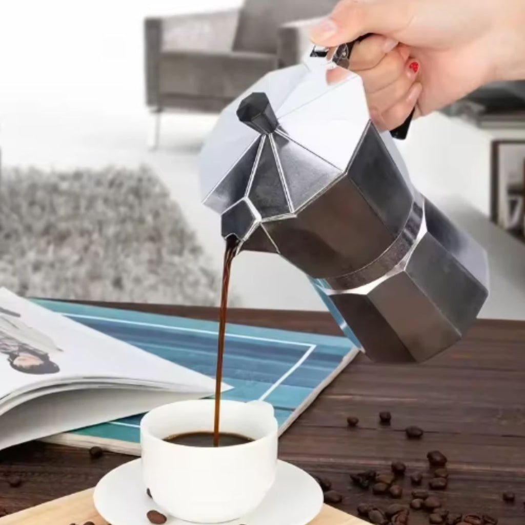 Cafeteira Italiana de Alumínio 300ml para até 6 Xícaras