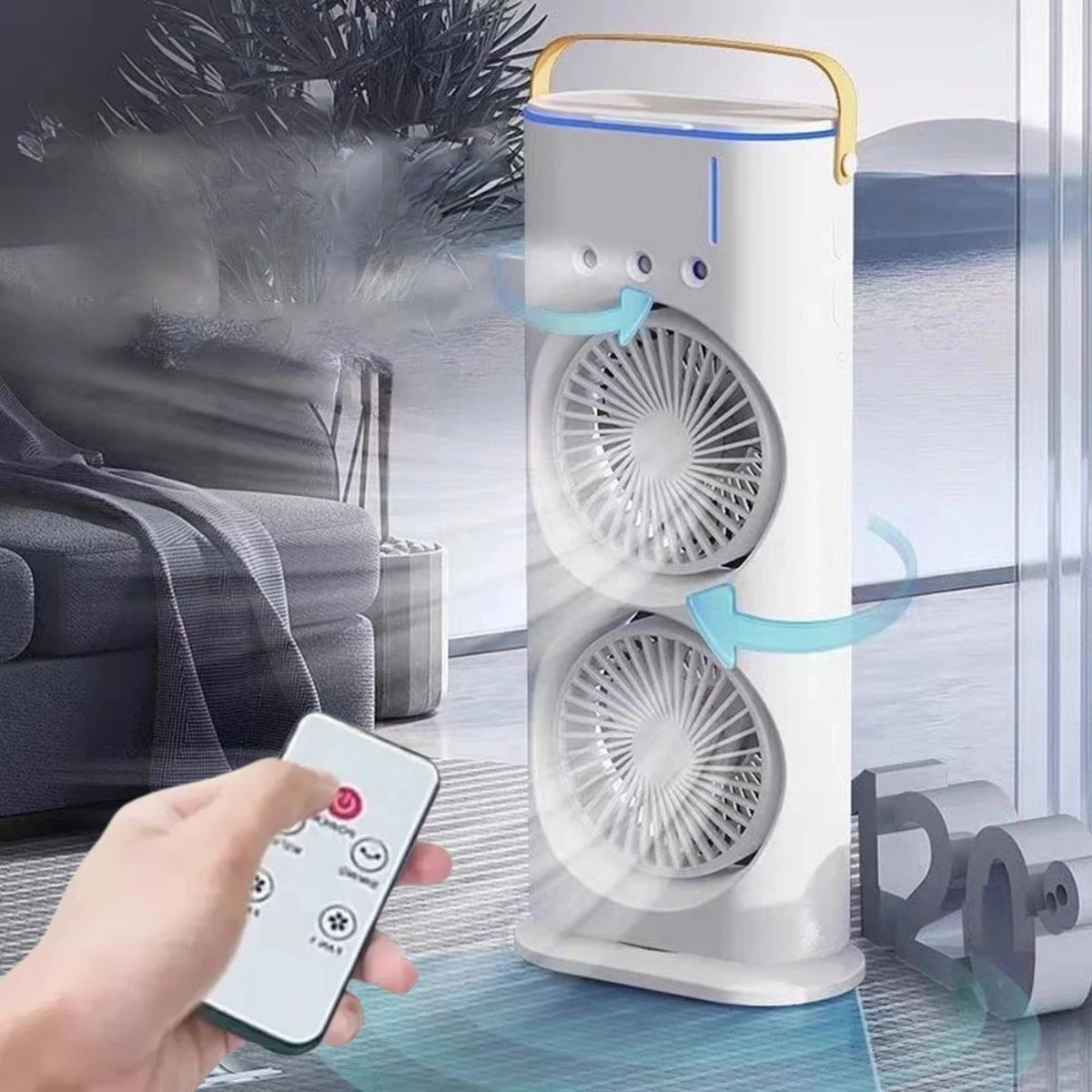Ventilador Torre Portátil Oscilante com Controle Remoto