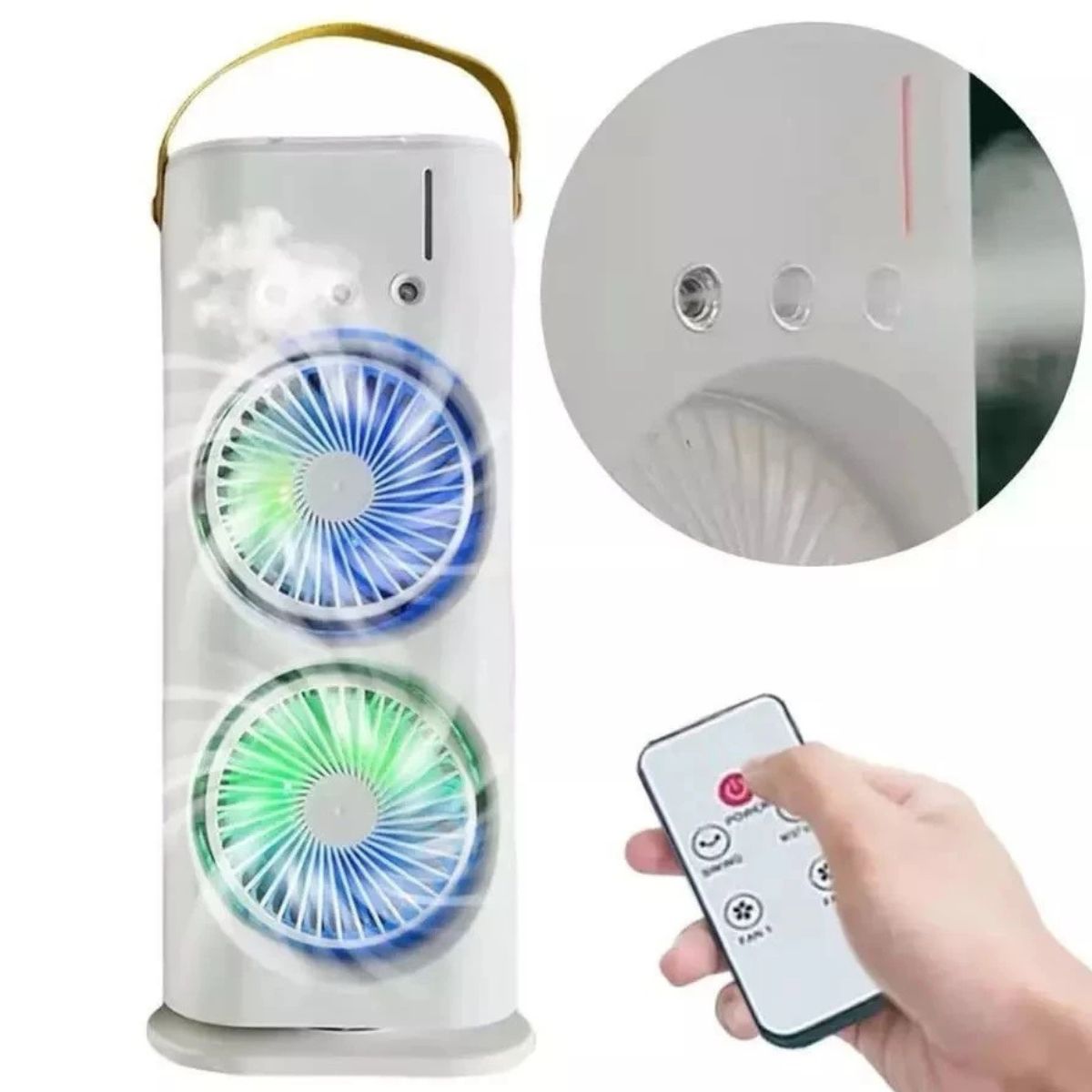 Ventilador Torre Portátil Oscilante com Controle Remoto