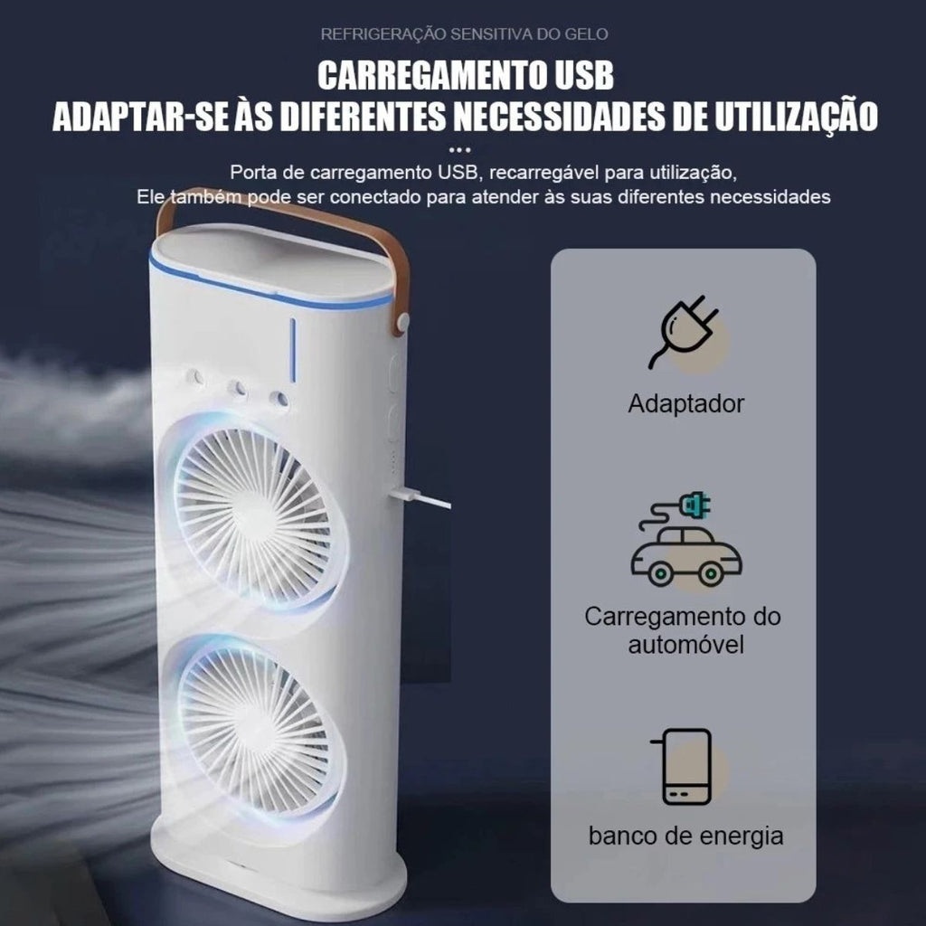 Ventilador Torre Portátil Oscilante com Controle Remoto