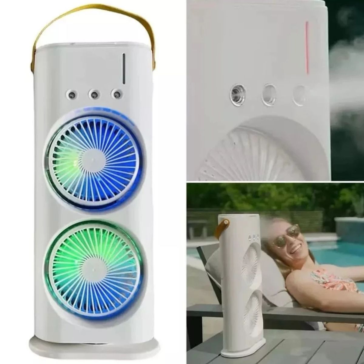 Ventilador Torre Portátil Oscilante com Controle Remoto