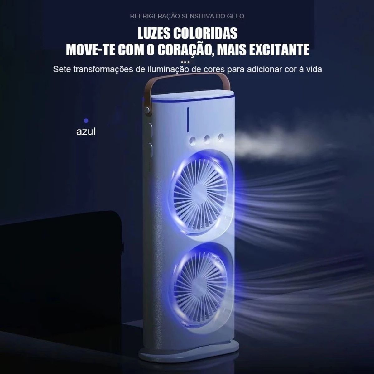 Ventilador Torre Portátil Oscilante com Controle Remoto