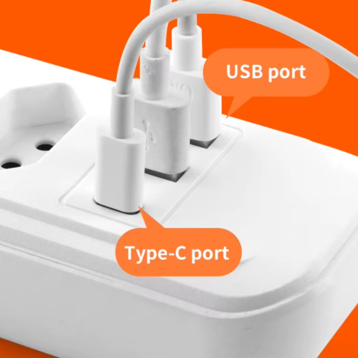 Extensão Régua Inteligente Até 10 Tomadas 2 USB e 1 Tipo-C