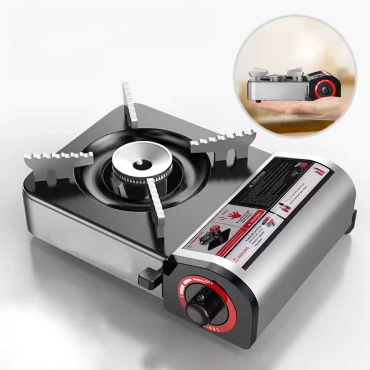 Fogão Portátil a Gás Butano com Ignição Automática