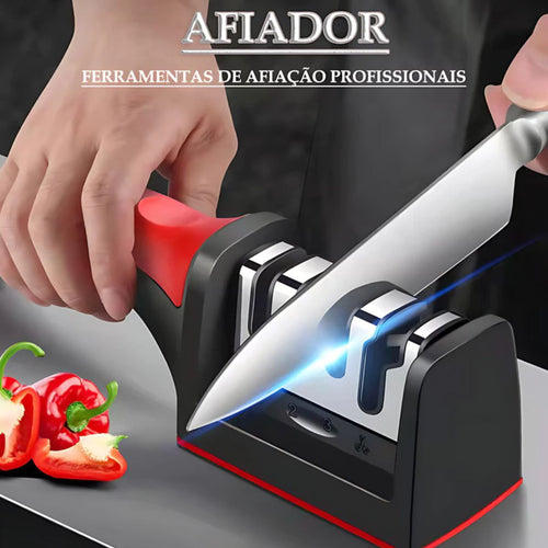 Amolador de Facas Profissional Portátil Polidor em Cerâmica