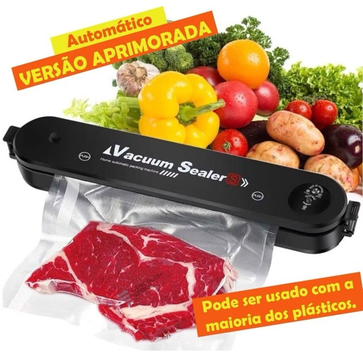 Seladora a Vácuo Bivolt Compacta Hermética Conservação de Alimentos