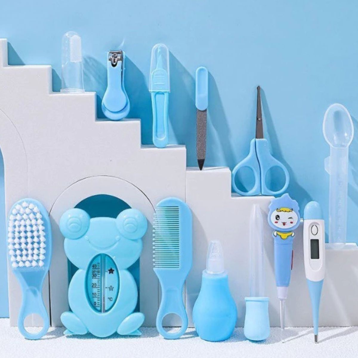 Kit Higiene para Bebê 13 Peças Cuidados Recém nascidos