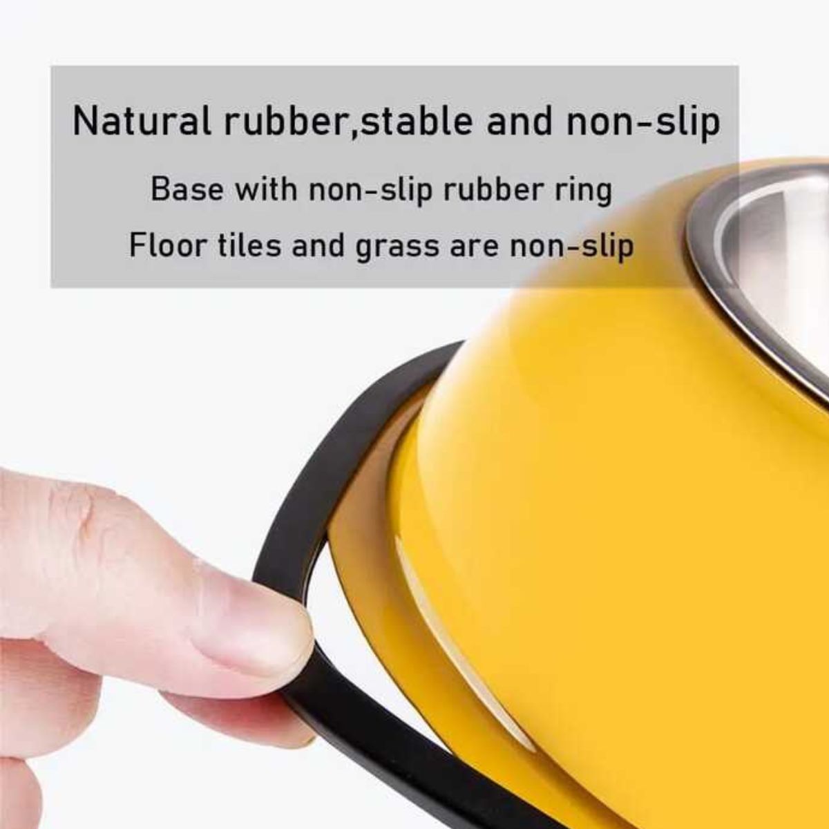 Comedouro Duplo Pet em Aço Inox com Suporte Antiderrapante