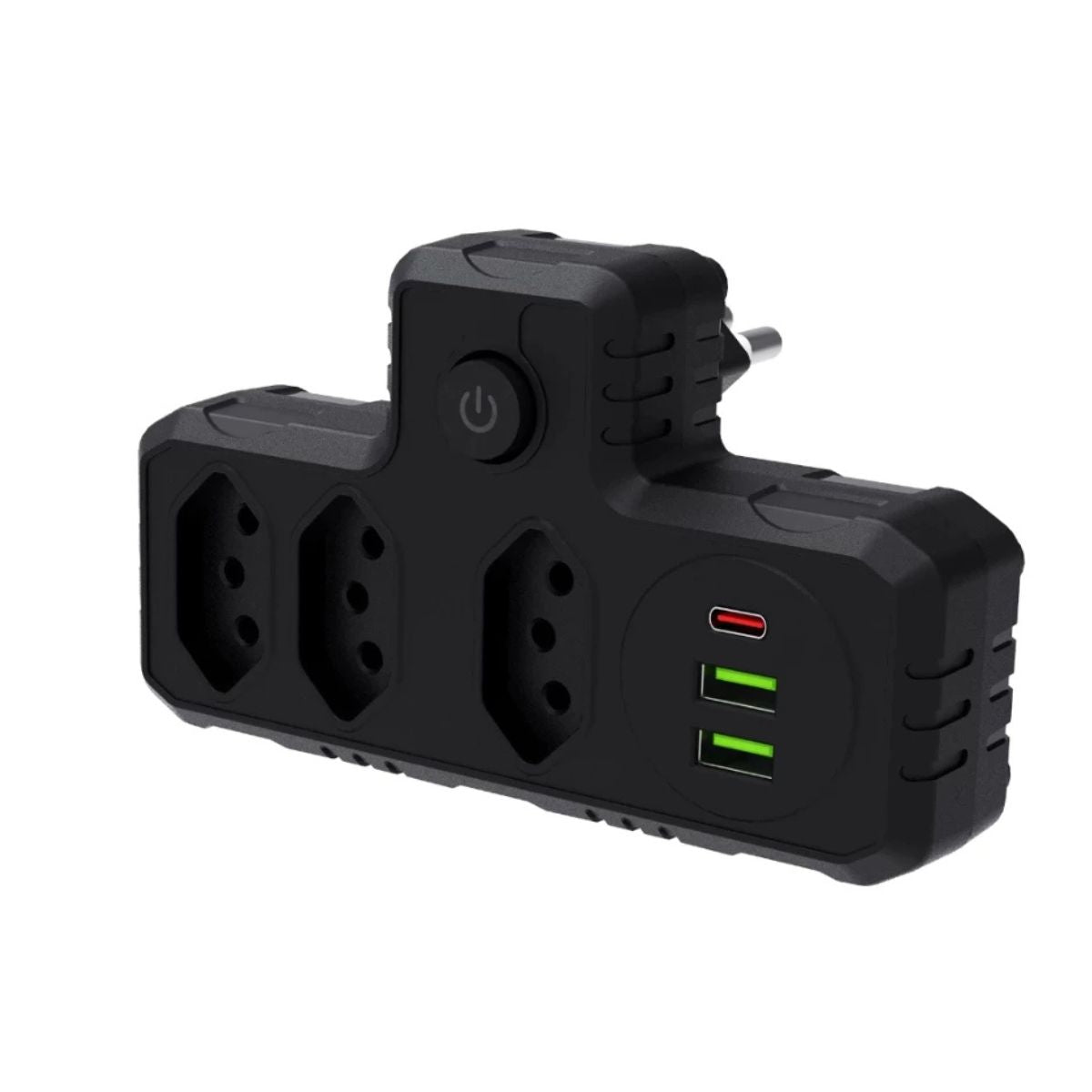 Adaptador Universal USB Tipo-C com Filtro de Linha