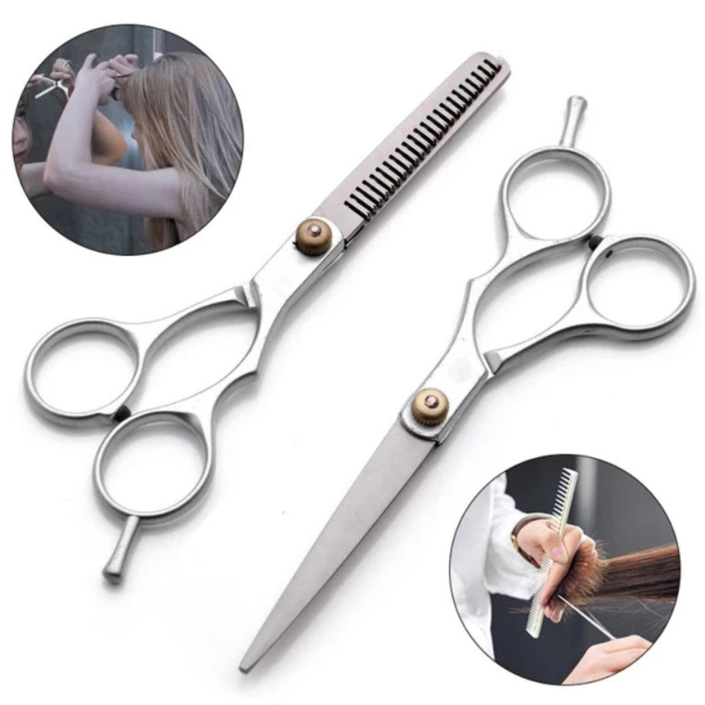 Kit Tesoura Profissional Fio Laser 6 e Desbaste 5.5