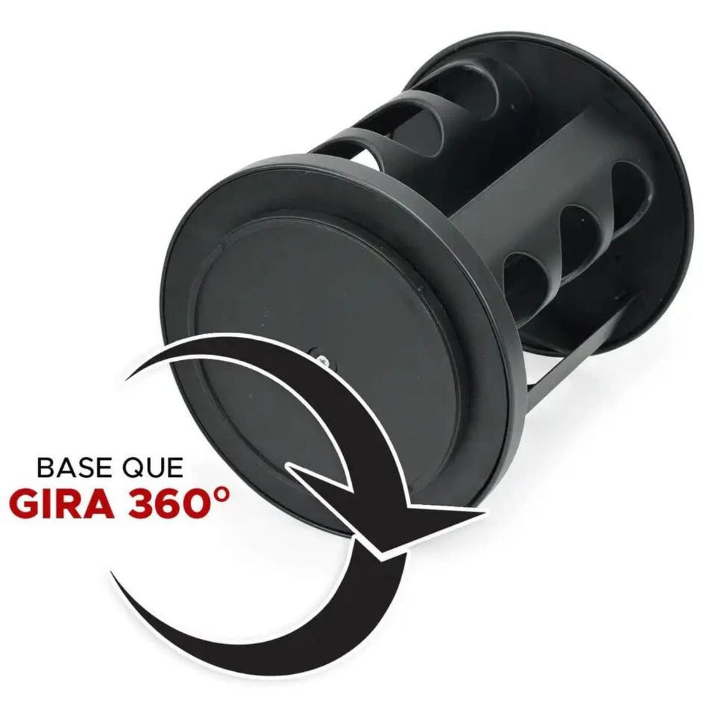 Porta Tempero Condimento Giratório Identificação rápida