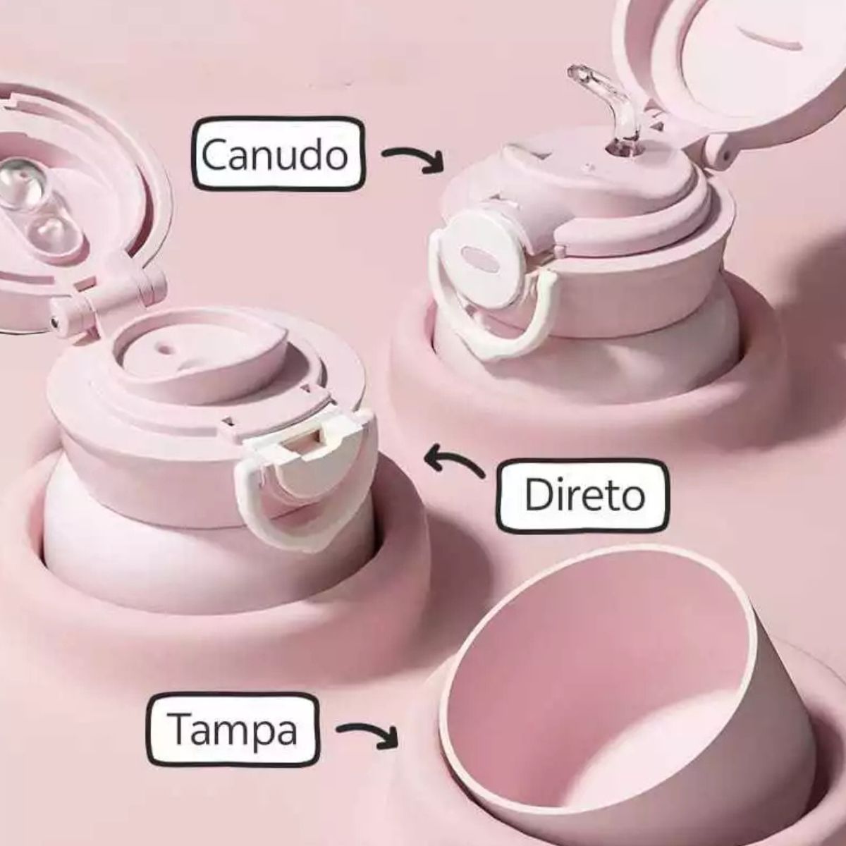 Garrafa Térmica Infantil Estampada Com Canudo