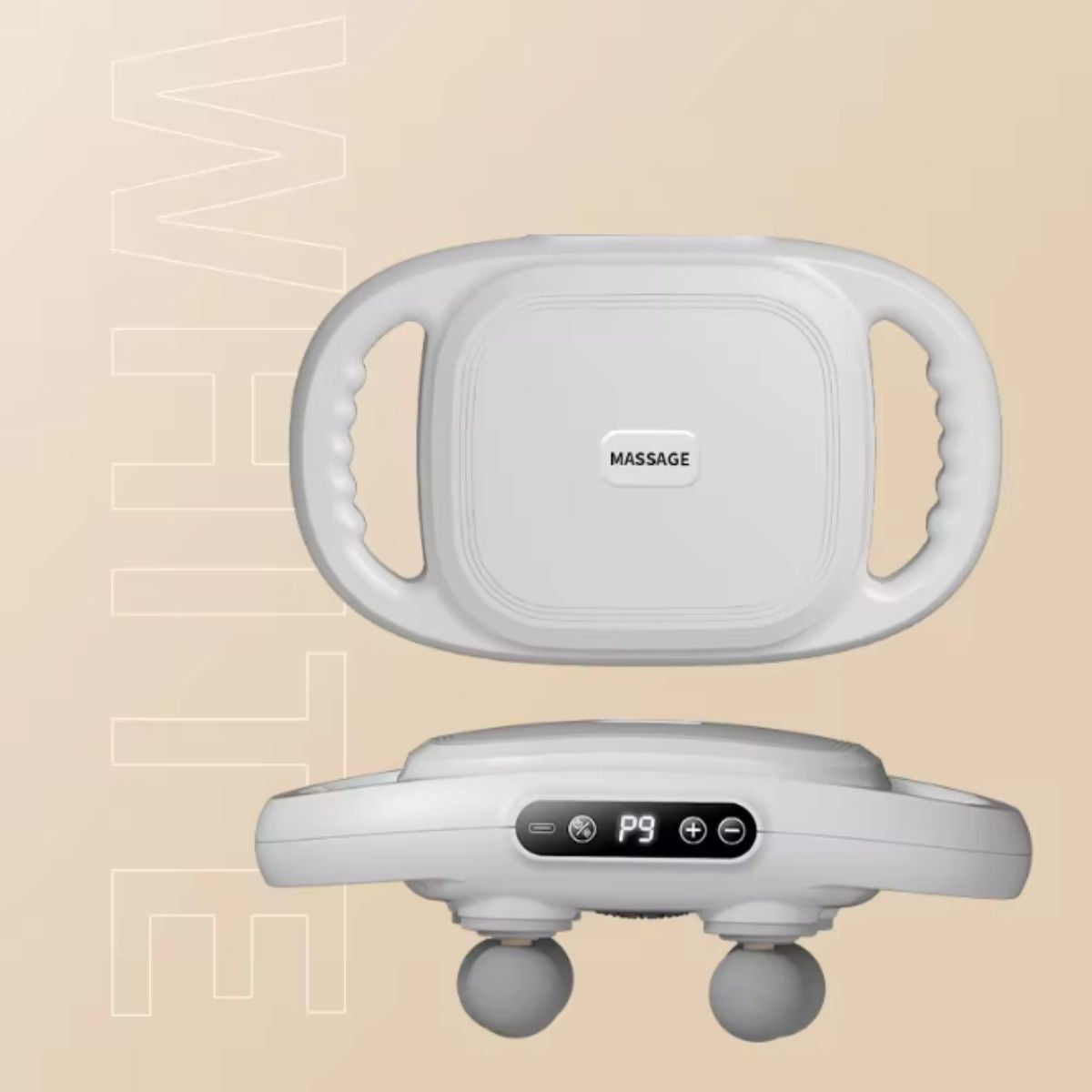 Massageador Elétrico Recarregável com 6 Cabeça