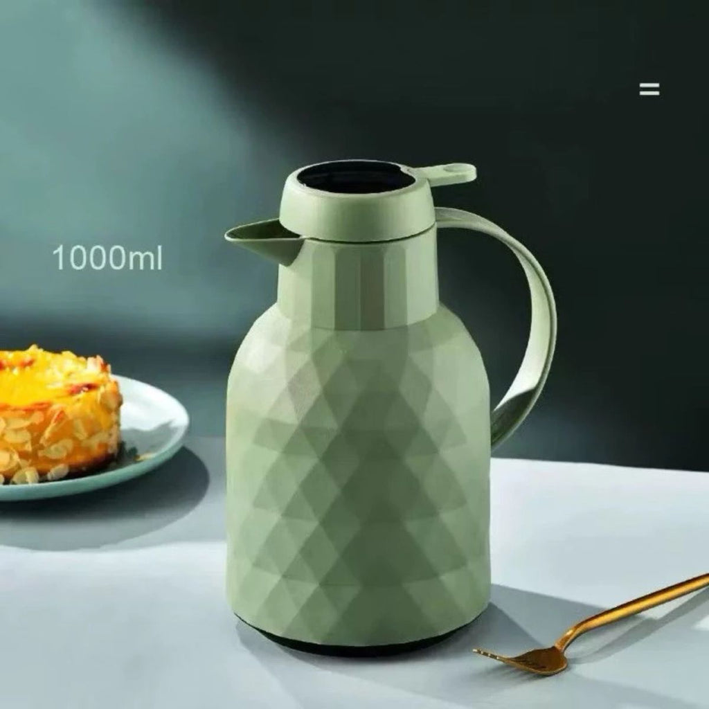 Garrafa Térmica 1L com Termômetro Digital LED Design Elegante