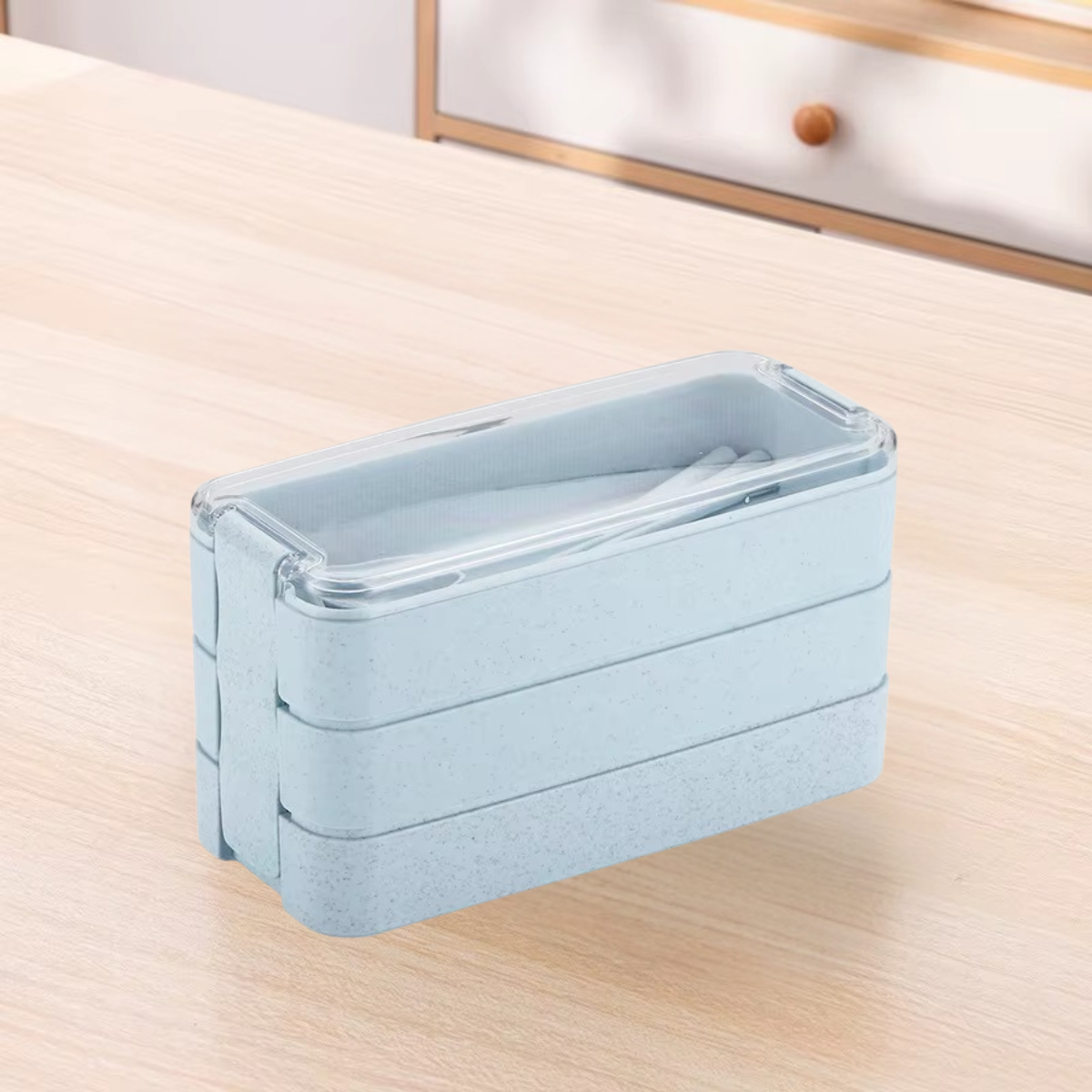 Rarapop Kit Lancheira Japonesa Bento Box com Colher e Garfo