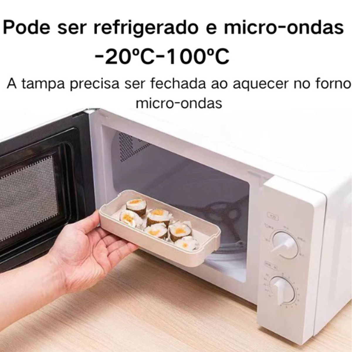 Rarapop Kit Lancheira Japonesa Bento Box com Colher e Garfo