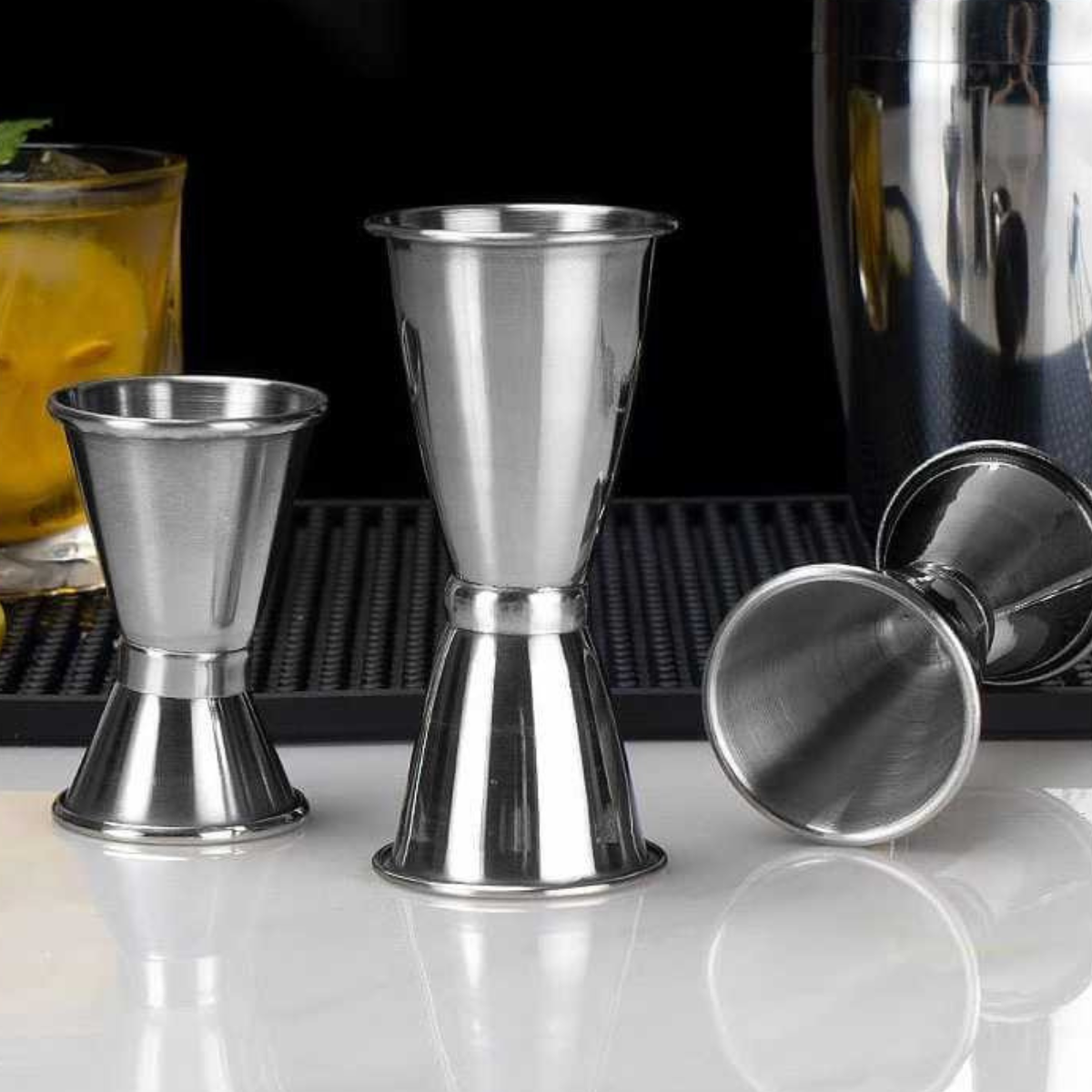 Dosador Medidas de Drinks de Aço Inoxidável para Coquetel