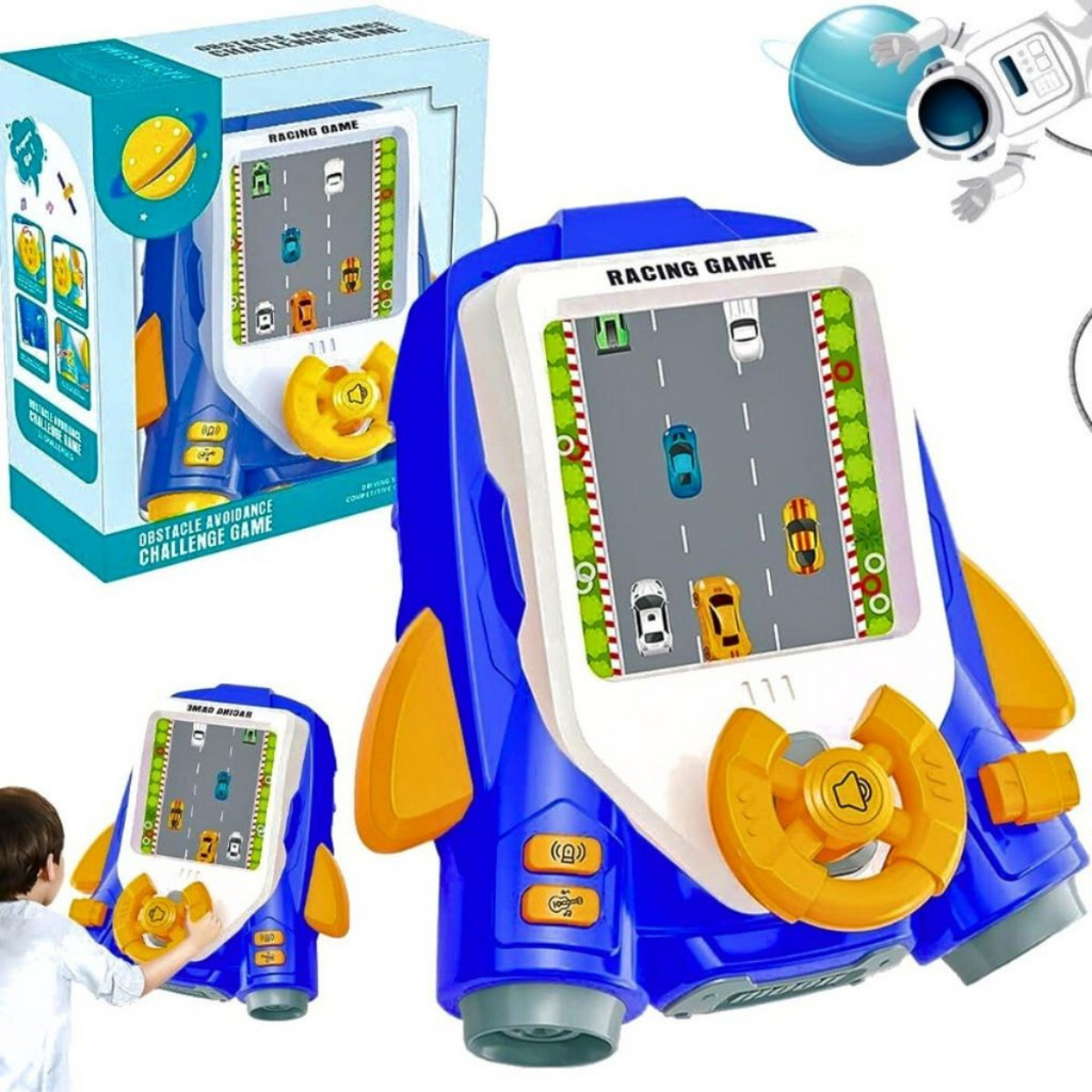 Brinquedo Infantil Mini Carro de Corrida com Volante Musical