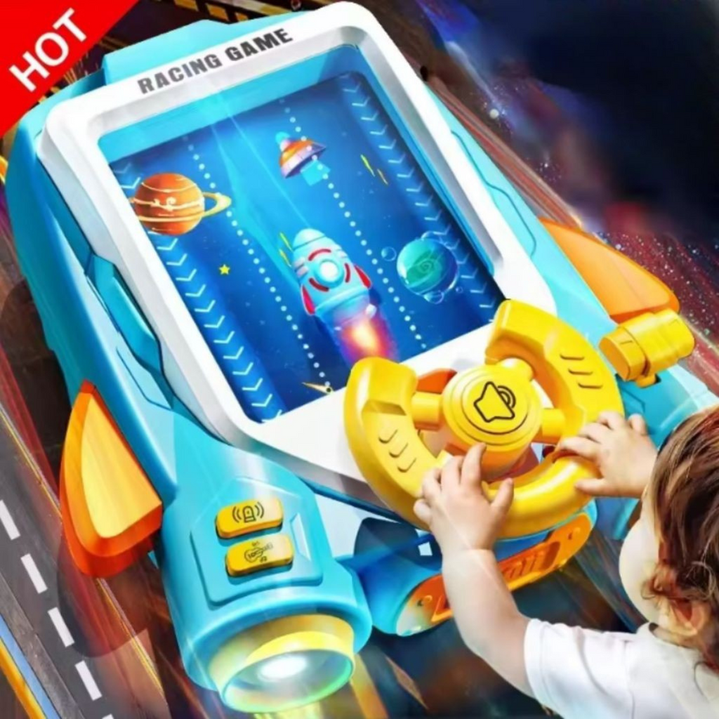 Brinquedo Infantil Mini Carro de Corrida com Volante Musical