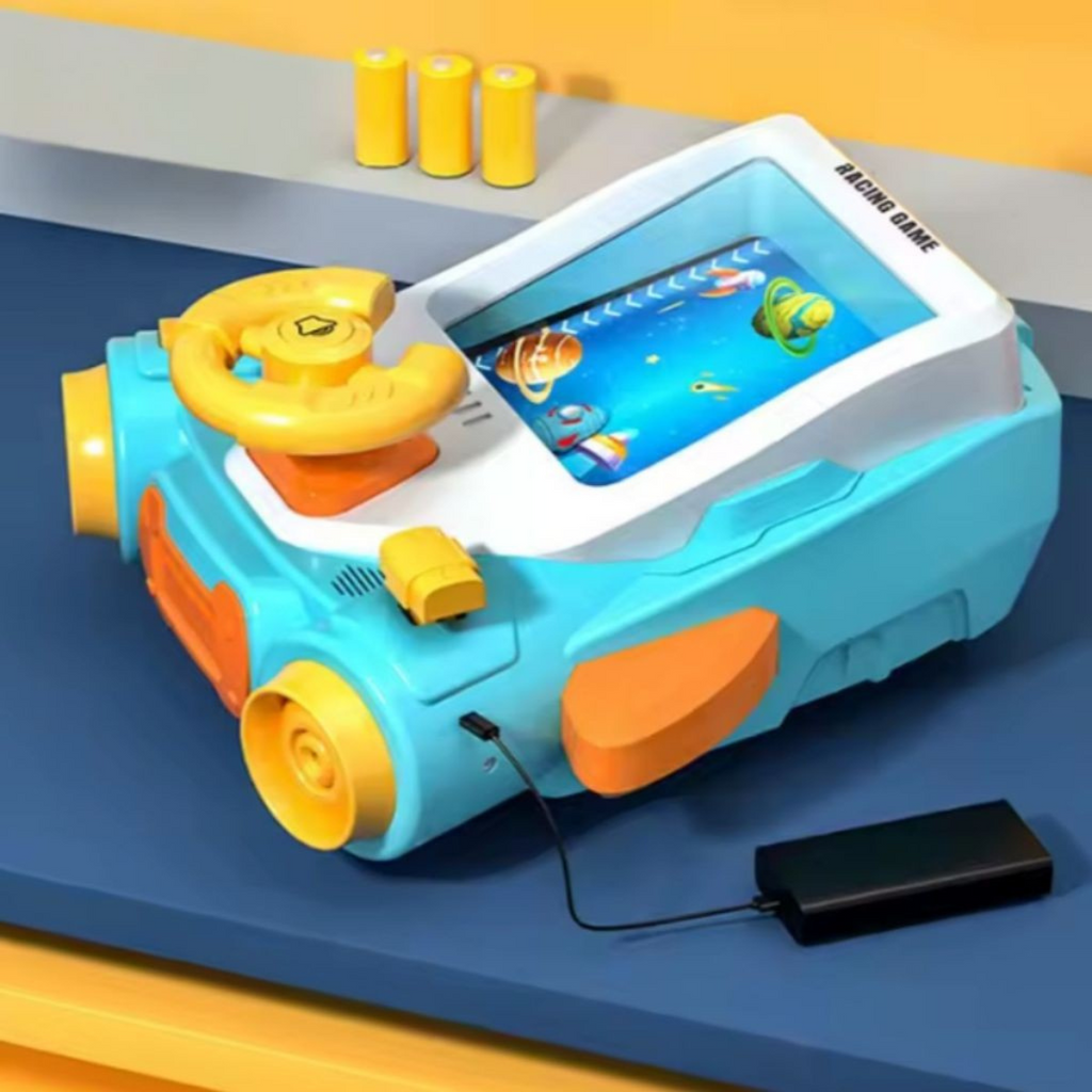 Brinquedo Infantil Mini Carro de Corrida com Volante Musical